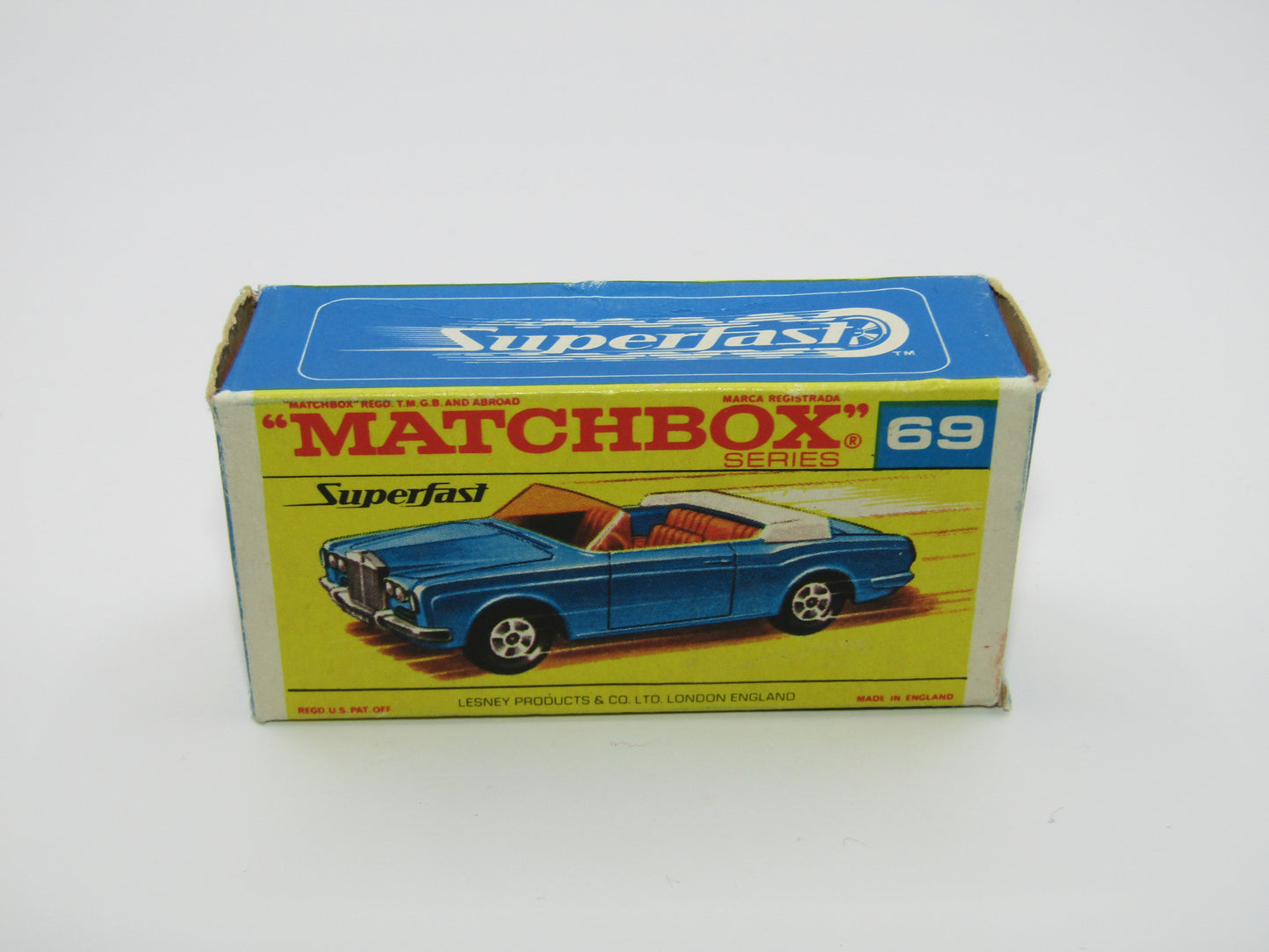 Matchbox Superfast 69A Rolls Royce Silver Shadow F Box