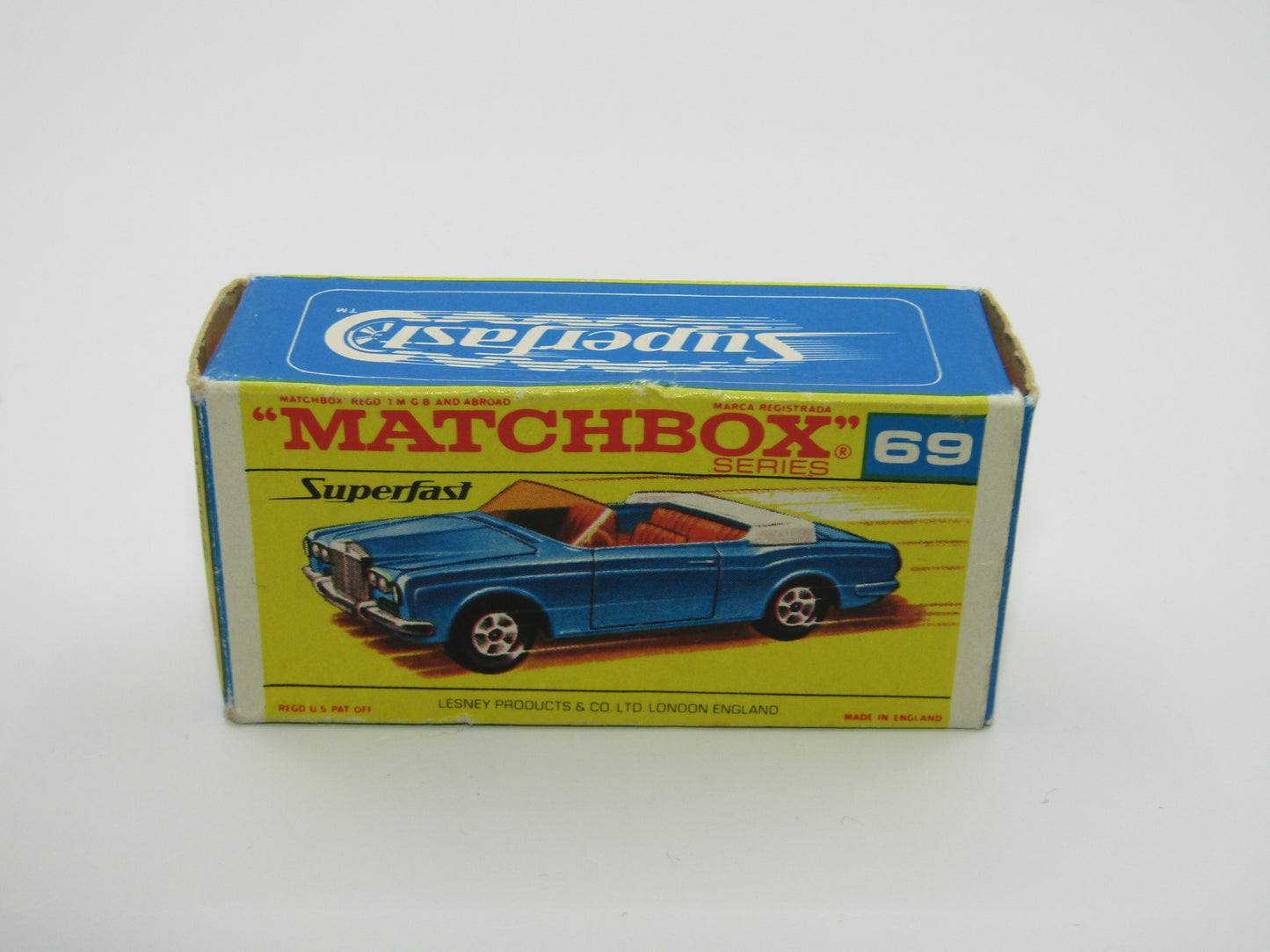 Matchbox Superfast 69A Rolls Royce Silver Shadow F Box