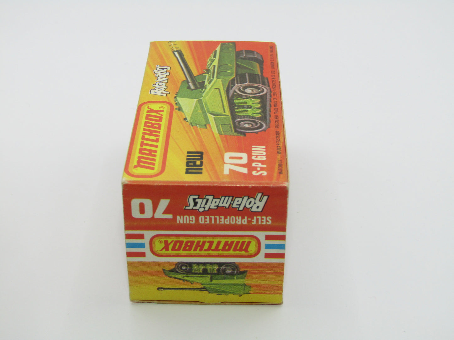 Matchbox Superfast 70C SP Gun Olive Green BLACK Tracks