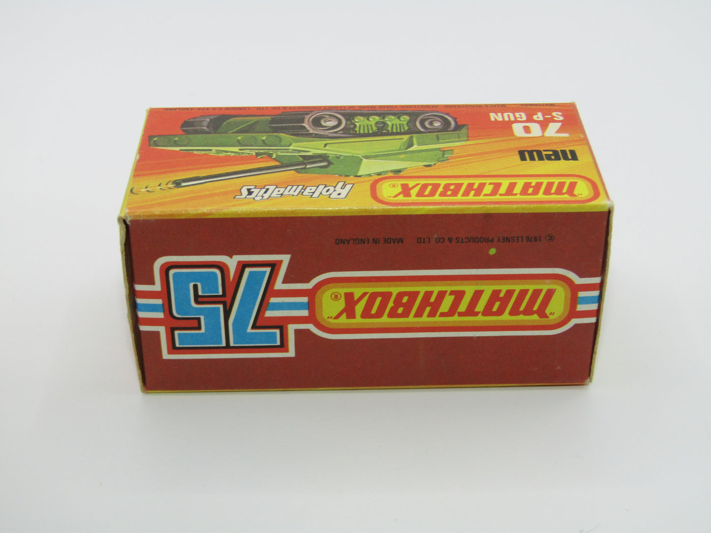 Matchbox Superfast 70C SP Gun Olive Green BLACK Tracks