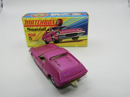 Matchbox Superfast 5A Lotus Europa Pink Part Customised HIGH ARCHES NARROW WHEELS