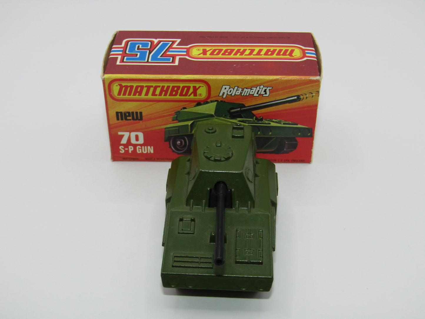 Matchbox Superfast 70C SP Gun Light Olive Green