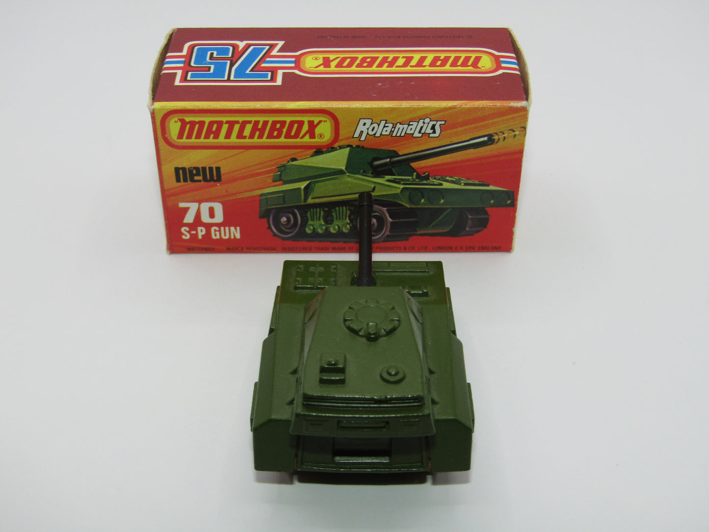 Matchbox Superfast 70C SP Gun Light Olive Green