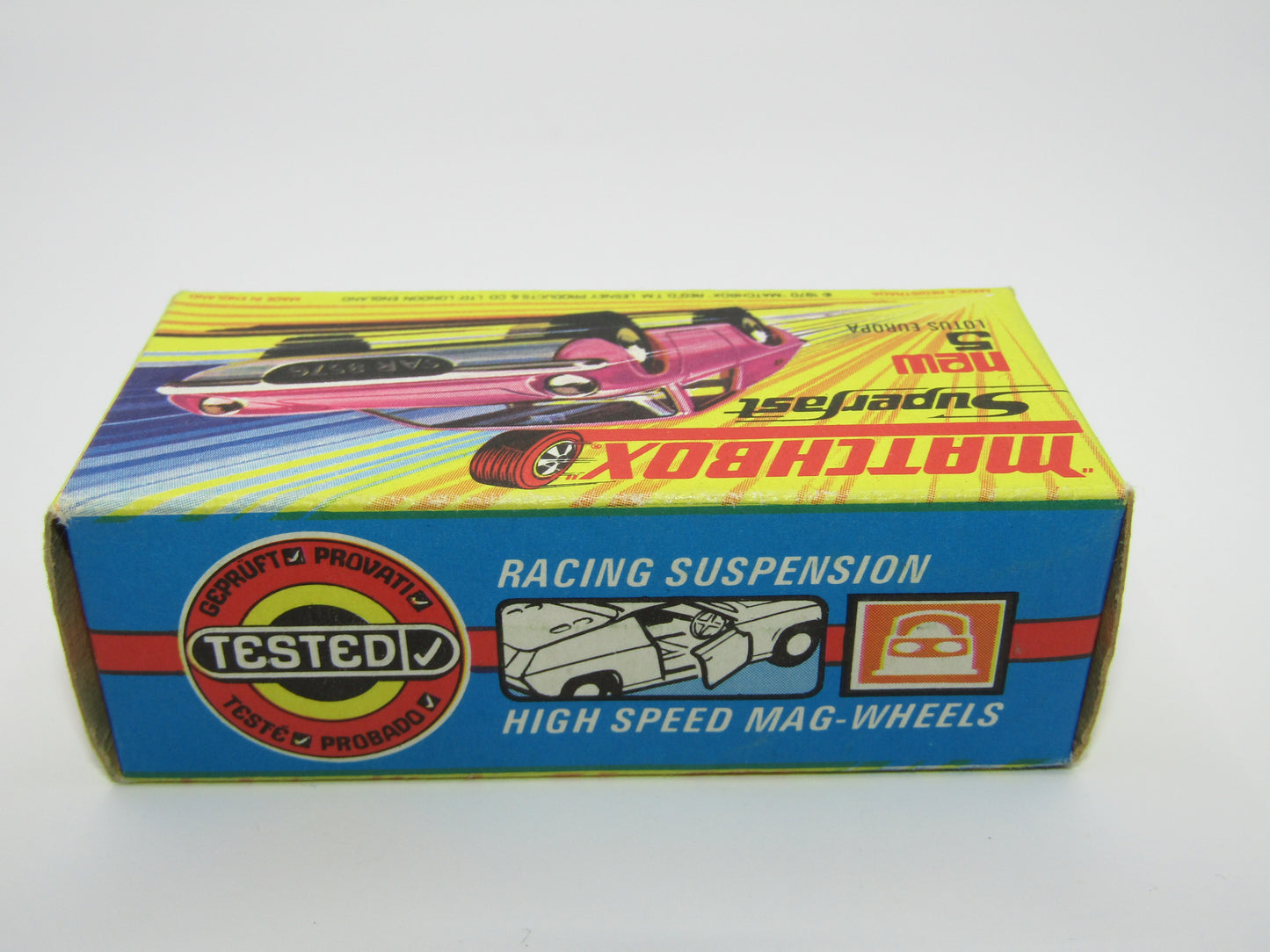 Matchbox Superfast 5A Lotus Europa Pink Part Customised HIGH ARCHES NARROW WHEELS