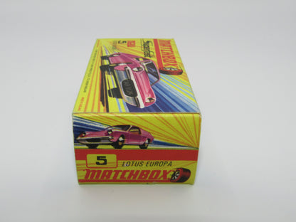Matchbox Superfast 5A Lotus Europa Pink Part Customised HIGH ARCHES NARROW WHEELS