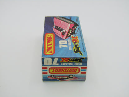 Matchbox Superfast 70B Dodge Dragster Rare J Box Hot Pink Black Base