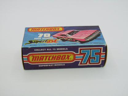 Matchbox Superfast 70B Dodge Dragster Rare J Box Hot Pink Black Base