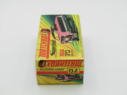 Matchbox Superfast 70B Dodge Dragster MET GREY Base DK Green Snake
