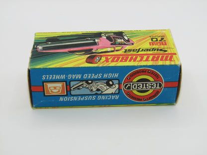 Matchbox Superfast 70B Dodge Dragster MET GREY Base DK Green Snake