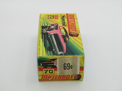 Matchbox Superfast 70B Dodge Dragster MET GREY Base DK Green Snake