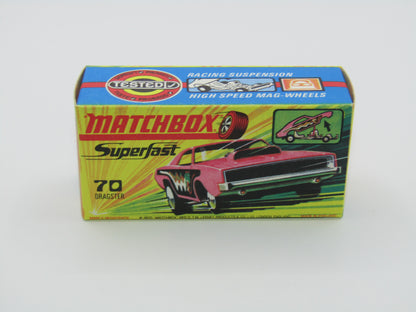 Matchbox Superfast 70B Dodge Dragster BRIGHT Pink TAN Base