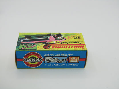 Matchbox Superfast 70B Dodge Dragster BRIGHT Pink TAN Base