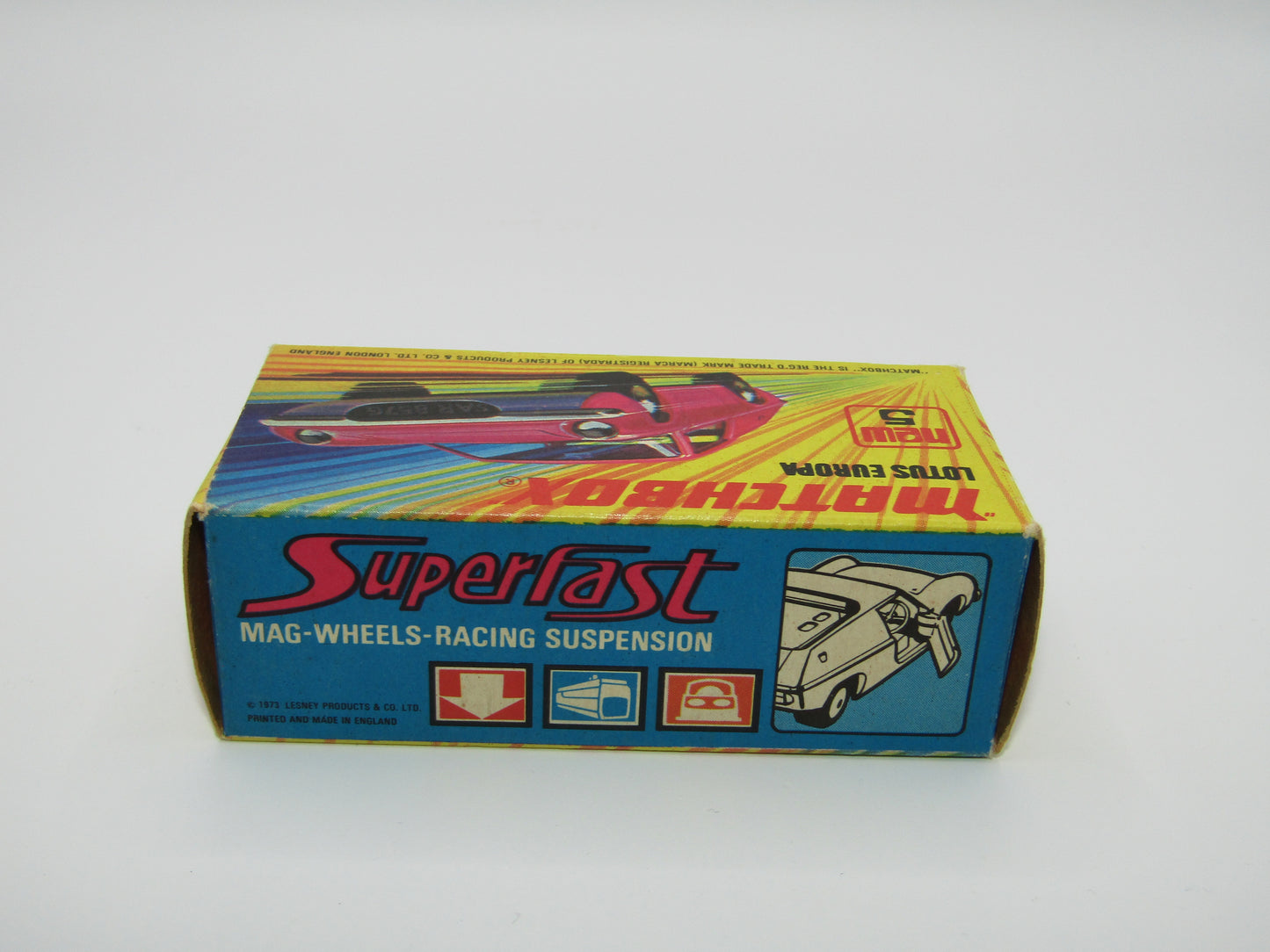 Matchbox Superfast 5A Lotus Europa PURPLE Gift Set Labels