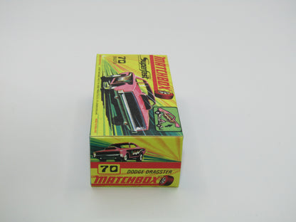 Matchbox Superfast 70B Dodge Dragster BRIGHT Pink TAN Base