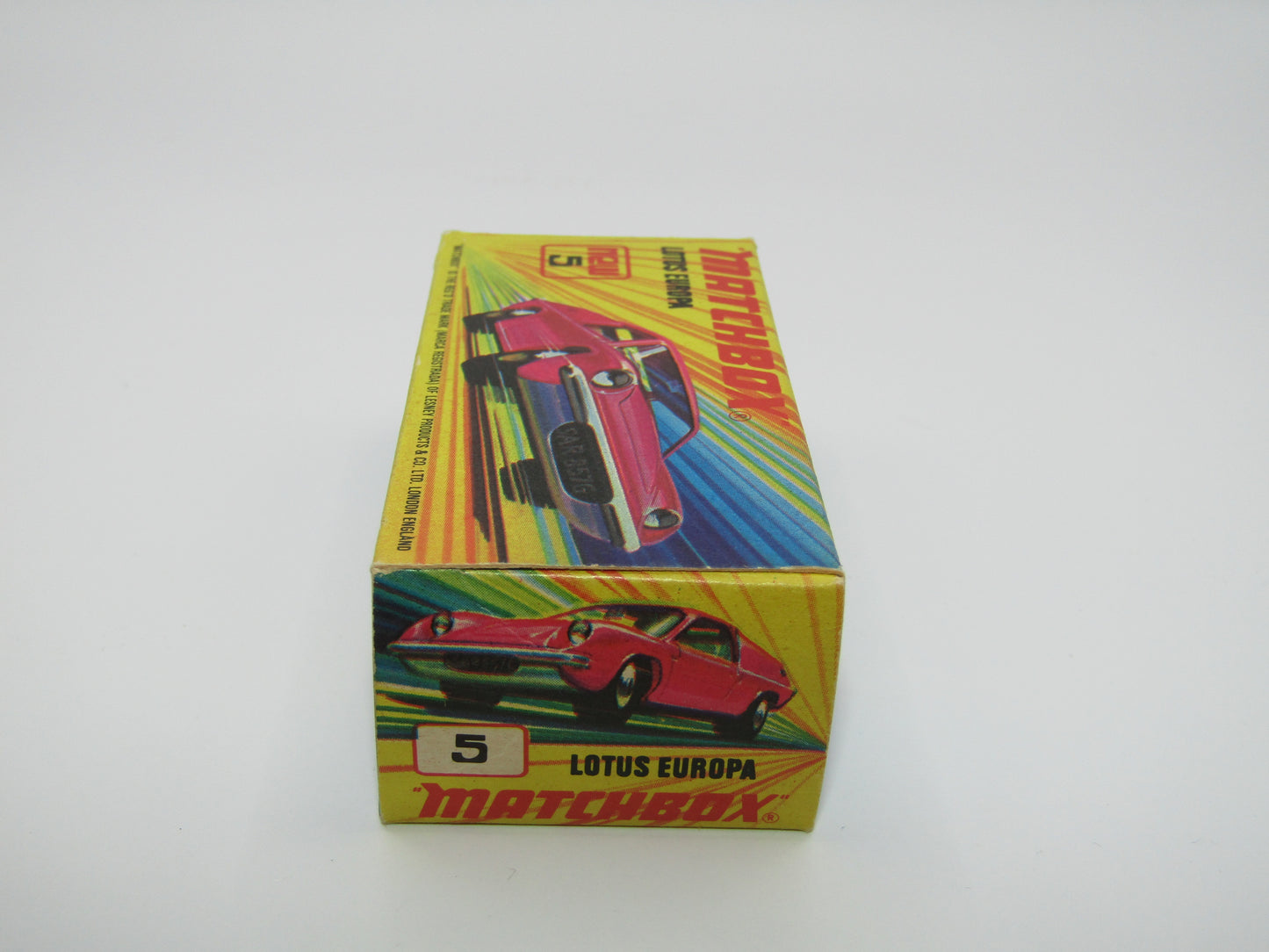 Matchbox Superfast 5A Lotus Europa PURPLE Gift Set Labels
