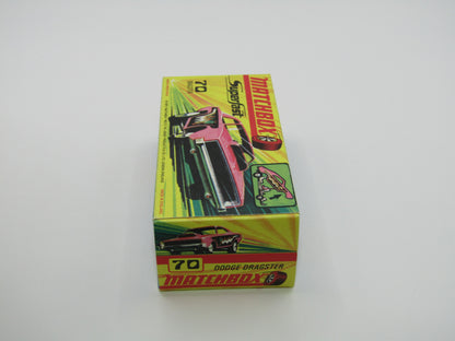 Matchbox Superfast 70B Dodge Dragster Hot Pink METALLIC GREEN Base