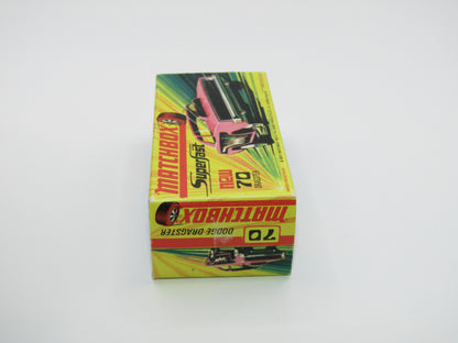 Matchbox Superfast 70B Dodge Dragster Hot Pink Light Yellow Base