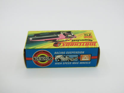 Matchbox Superfast 70B Dodge Dragster Hot Pink Light Yellow Base