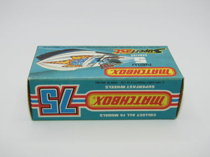 Matchbox Superfast 5B Seafire Boat, Red, WHITE Driver, White Base