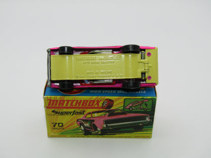 Matchbox Superfast 70B Dodge Dragster Light Hot Pink Dark Yellow Base