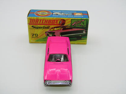 Matchbox Superfast 70B Dodge Dragster Light Hot Pink Dark Yellow Base