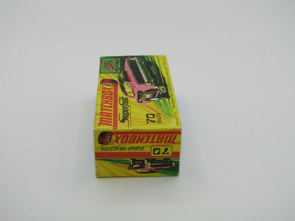 Matchbox Superfast 70B Dodge Dragster Light Hot Pink Dark Yellow Base