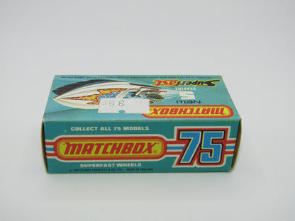 Matchbox Superfast 5B Seafire Boat, Red, LEMON Driver, White Base