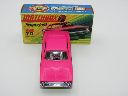 Matchbox Superfast 70B Dodge Dragster Dark Hot Pink Dark Yellow Base