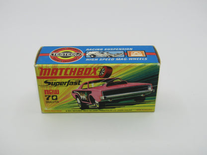 Matchbox Superfast 70B Dodge Dragster Dark Hot Pink Dark Yellow Base