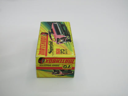 Matchbox Superfast 70B Dodge Dragster Dark Hot Pink Dark Yellow Base