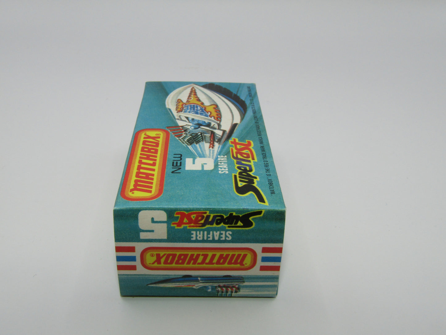 Matchbox Superfast 5B Seafire Boat, Red, RED Driver, YELLOW Base