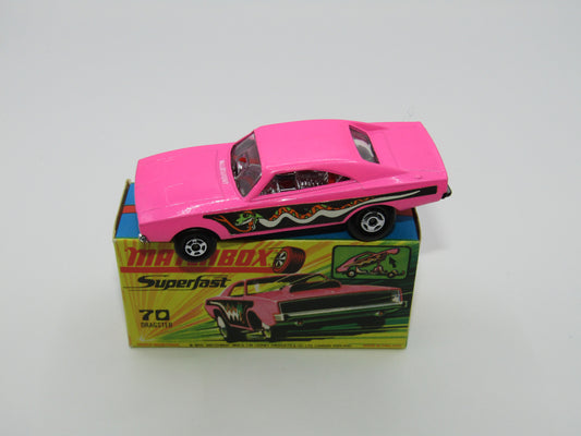 Matchbox Superfast 70B Dodge Dragster VERY PALE Pink