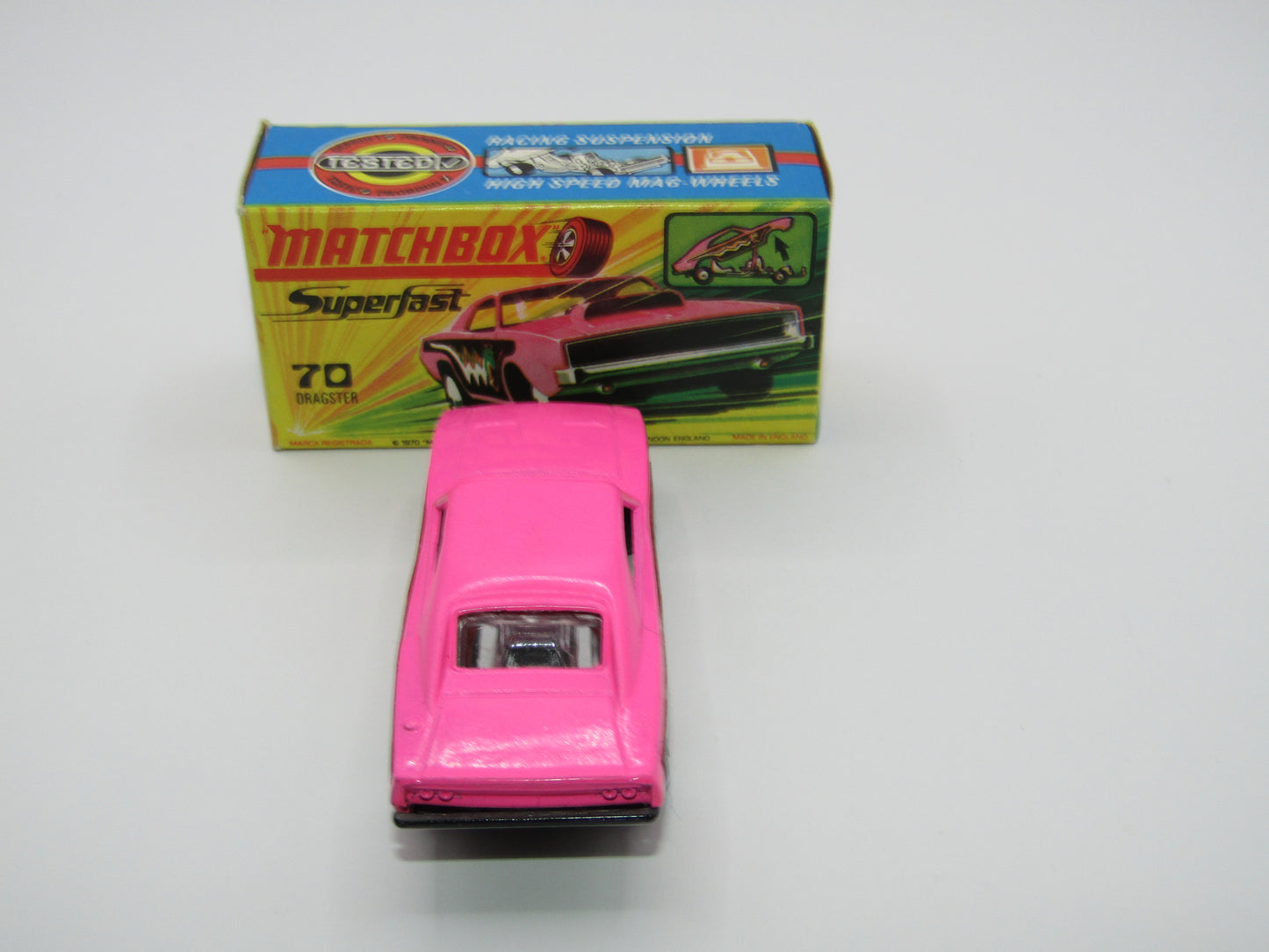 Matchbox Superfast 70B Dodge Dragster VERY PALE Pink