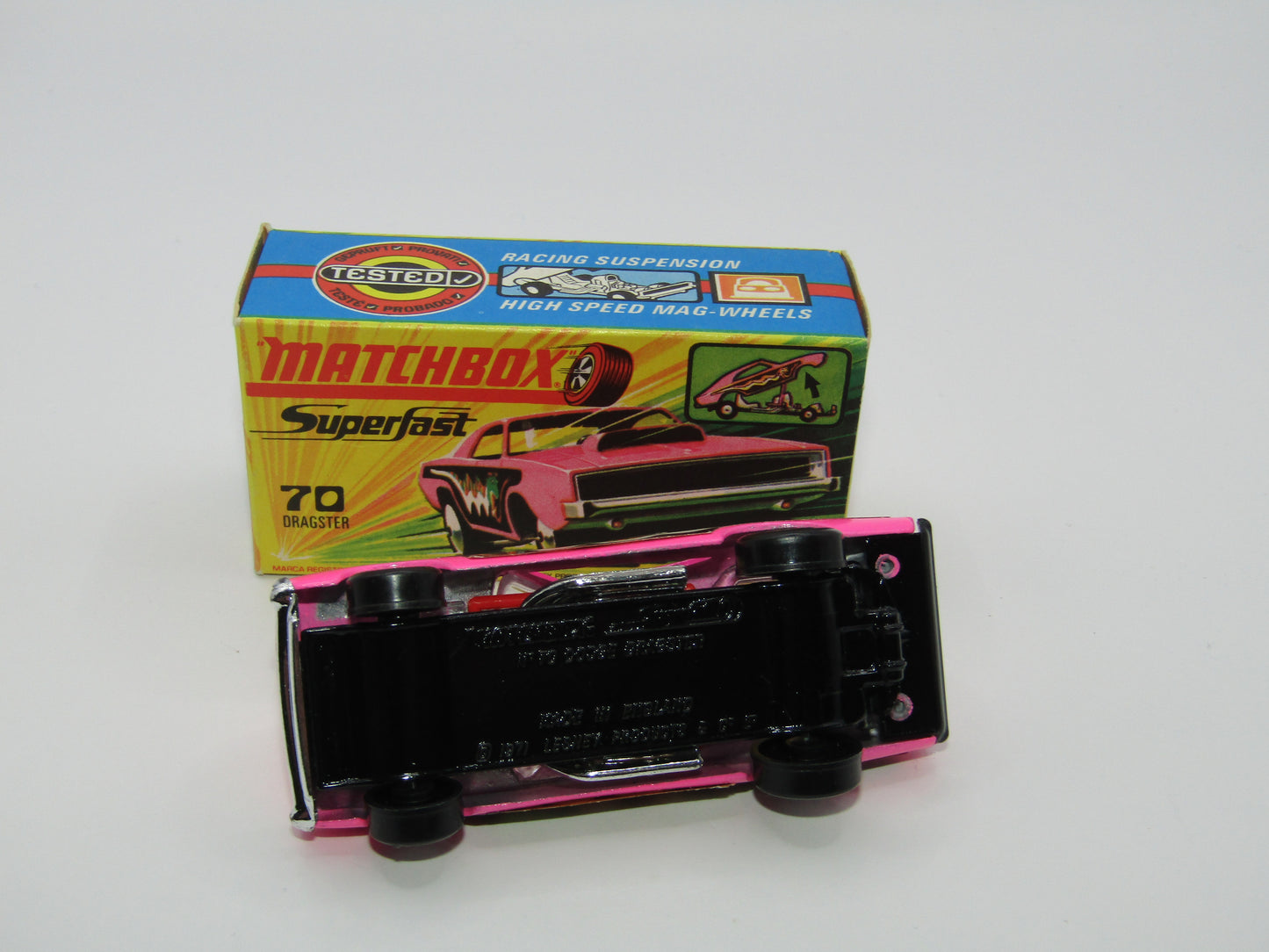 Matchbox Superfast 70B Dodge Dragster VERY PALE Pink