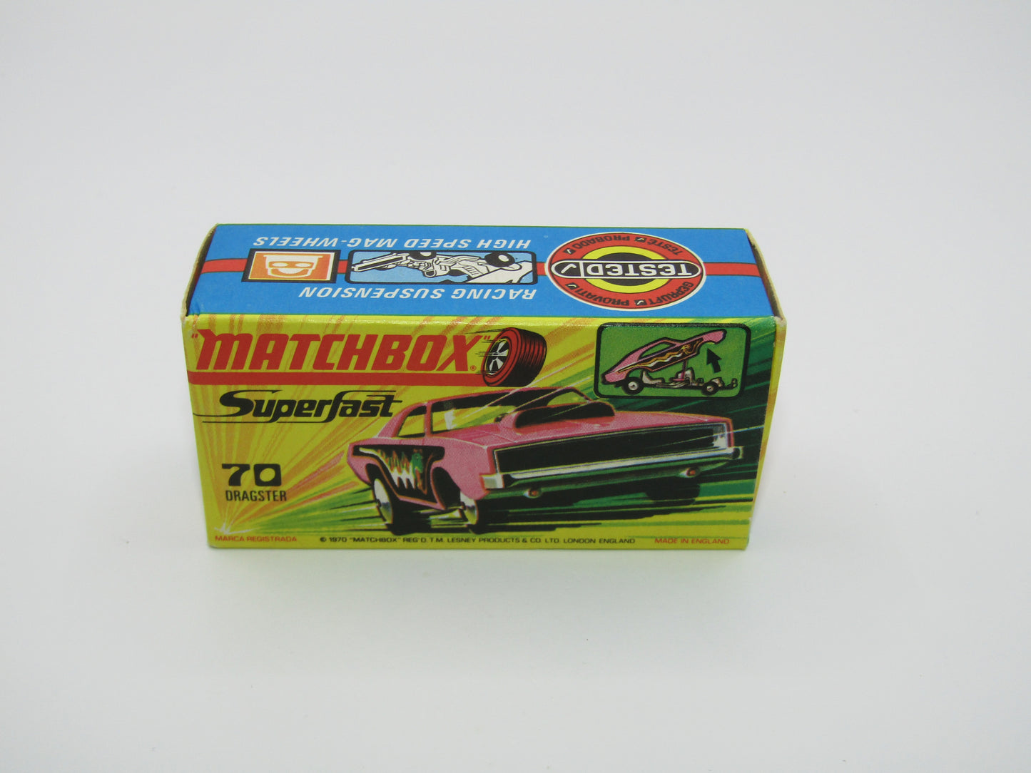 Matchbox Superfast 70B Dodge Dragster VERY PALE Pink
