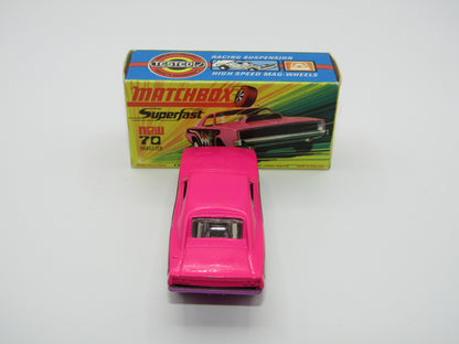 Matchbox Superfast 70B Dodge Dragster Dark Pink LIGHT Purple Base