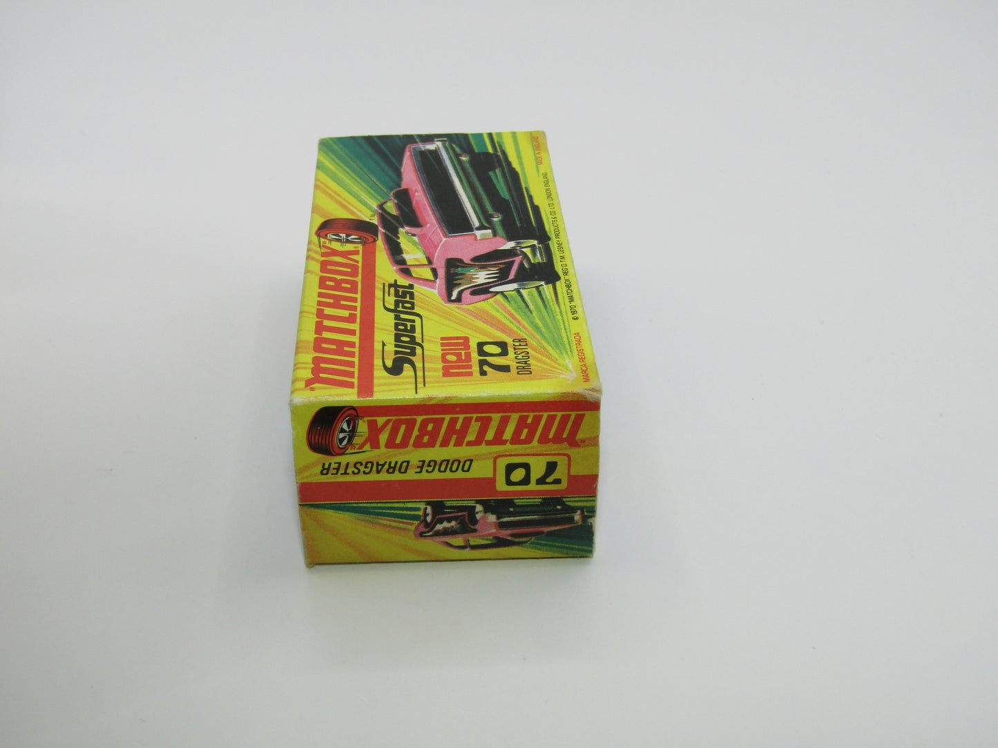 Matchbox Superfast 70B Dodge Dragster Dark Pink LIGHT Purple Base