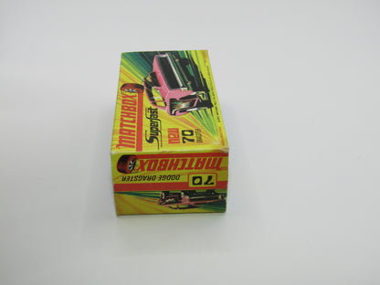 Matchbox Superfast 70B Dodge Dragster Dark Pink LIGHT Purple Base