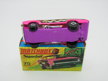 Matchbox Superfast 70B Dodge Dragster LIGHT PINK Dark Purple Base