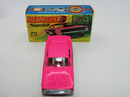 Matchbox Superfast 70B Dodge Dragster LIGHT PINK Dark Purple Base