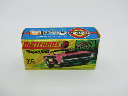 Matchbox Superfast 70B Dodge Dragster LIGHT PINK Dark Purple Base