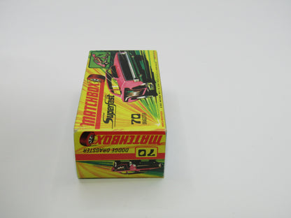 Matchbox Superfast 70B Dodge Dragster LIGHT PINK Dark Purple Base