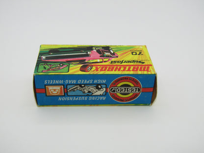 Matchbox Superfast 70B Dodge Dragster LIGHT PINK Dark Purple Base