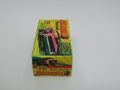 Matchbox Superfast 70B Dodge Dragster LIGHT PINK Dark Purple Base