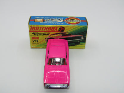 Matchbox Superfast 70B Dodge Dragster Hot Pink, Purple Base
