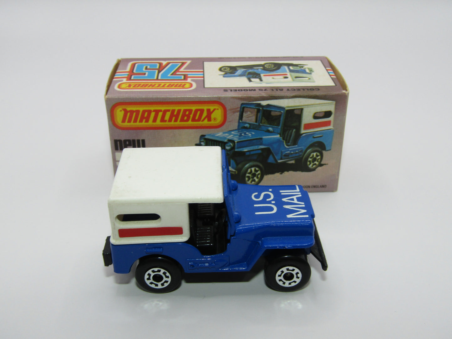 Matchbox Superfast 5C U.S Mail Truck BLACK No 5 U.S Mail Truck Base