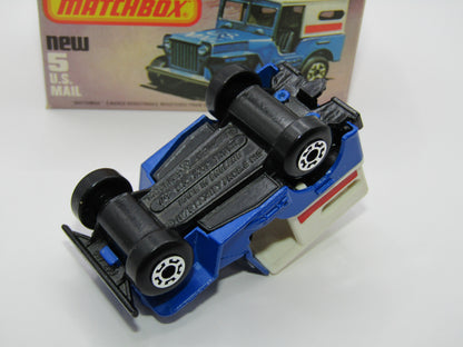 Matchbox Superfast 5C U.S Mail Truck BLACK No 5 U.S Mail Truck Base