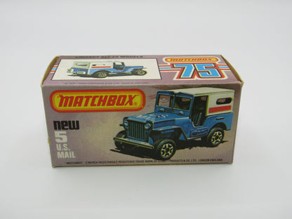 Matchbox Superfast 5C U.S Mail Truck BLACK No 5 U.S Mail Truck Base