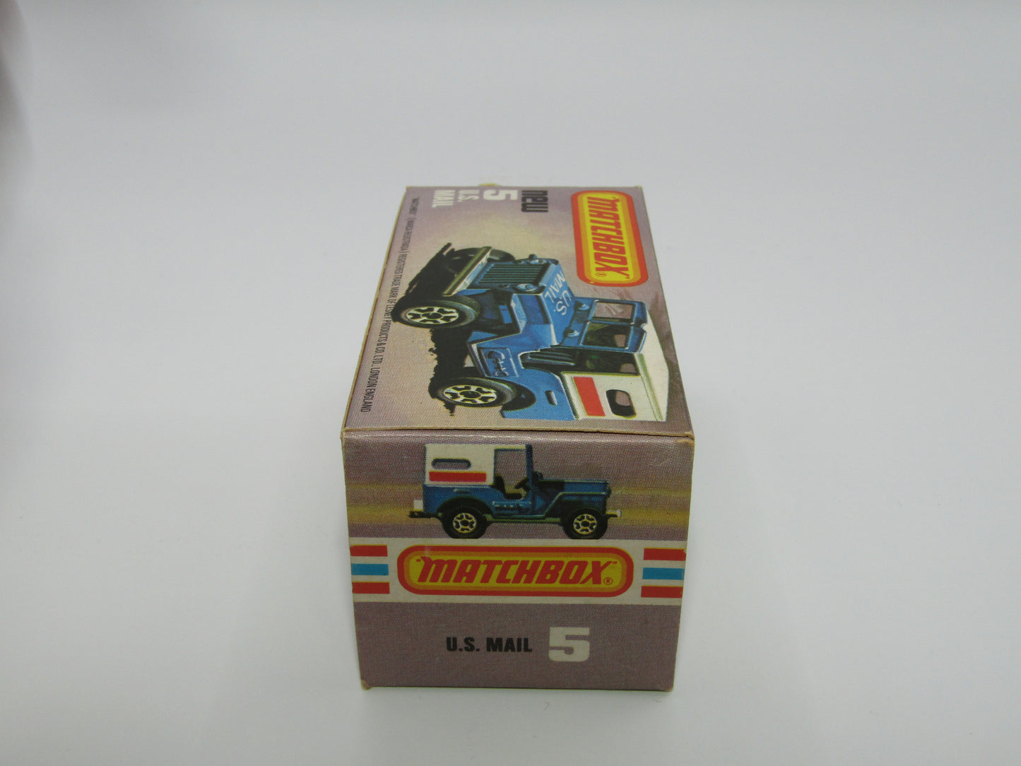 Matchbox Superfast 5C U.S Mail Truck BLACK No 5 U.S Mail Truck Base