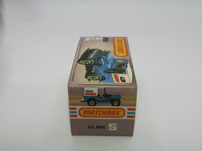 Matchbox Superfast 5C U.S Mail Truck BLACK No 5 U.S Mail Truck Base